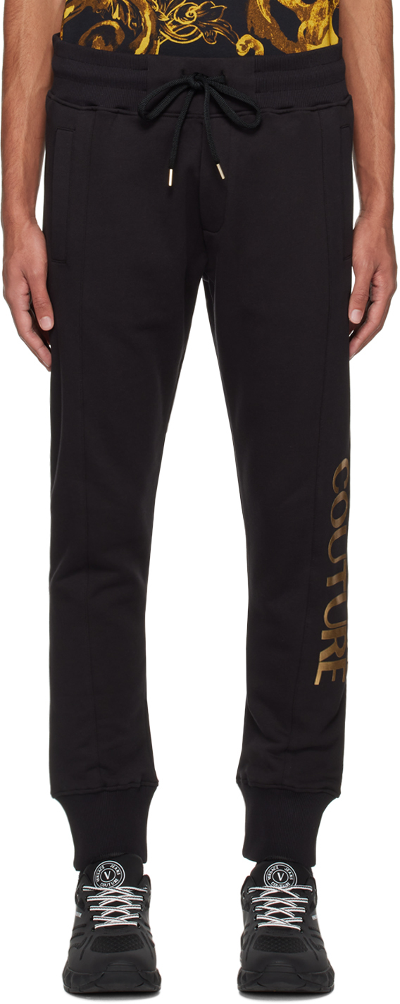 Versace Jeans Couture Techno Jersey Pant In Black