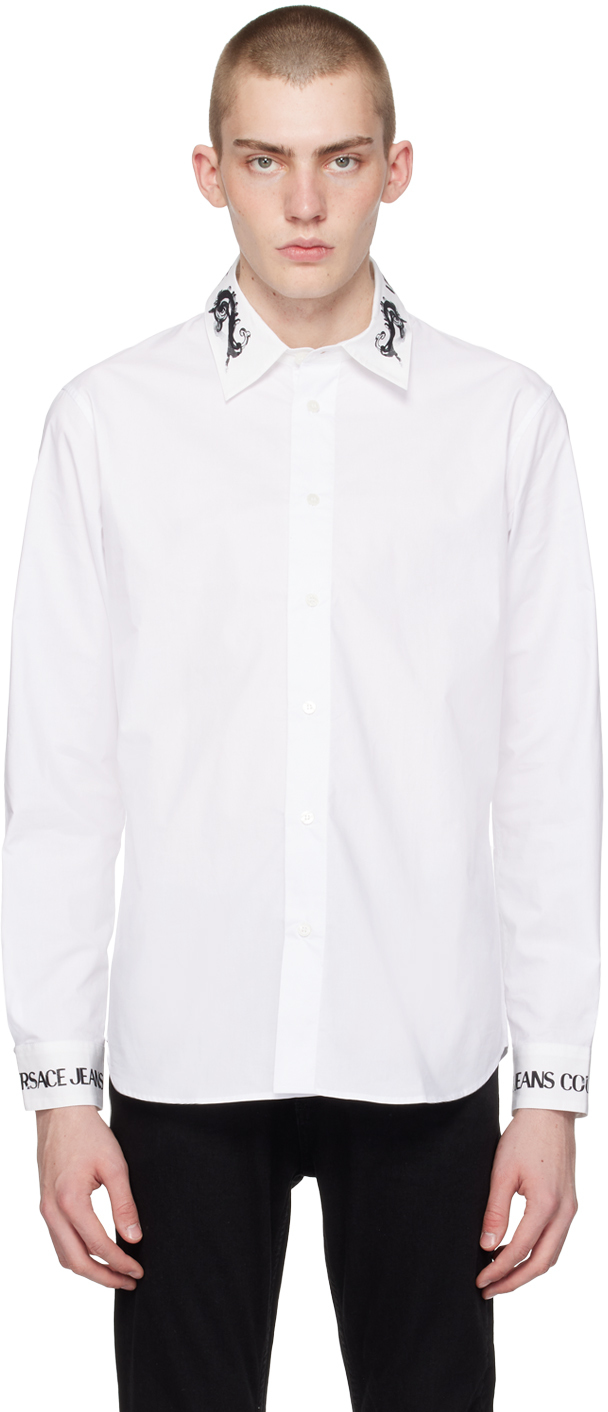 White Watercolor Couture Shirt