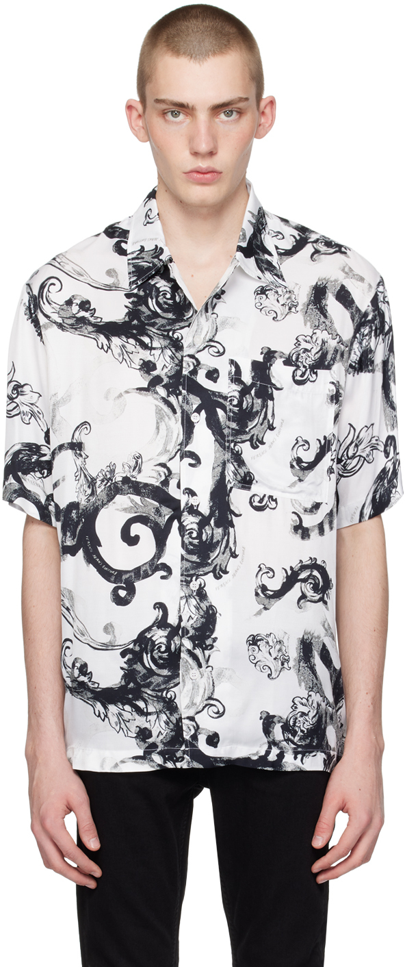 White Watercolor Couture Shirt