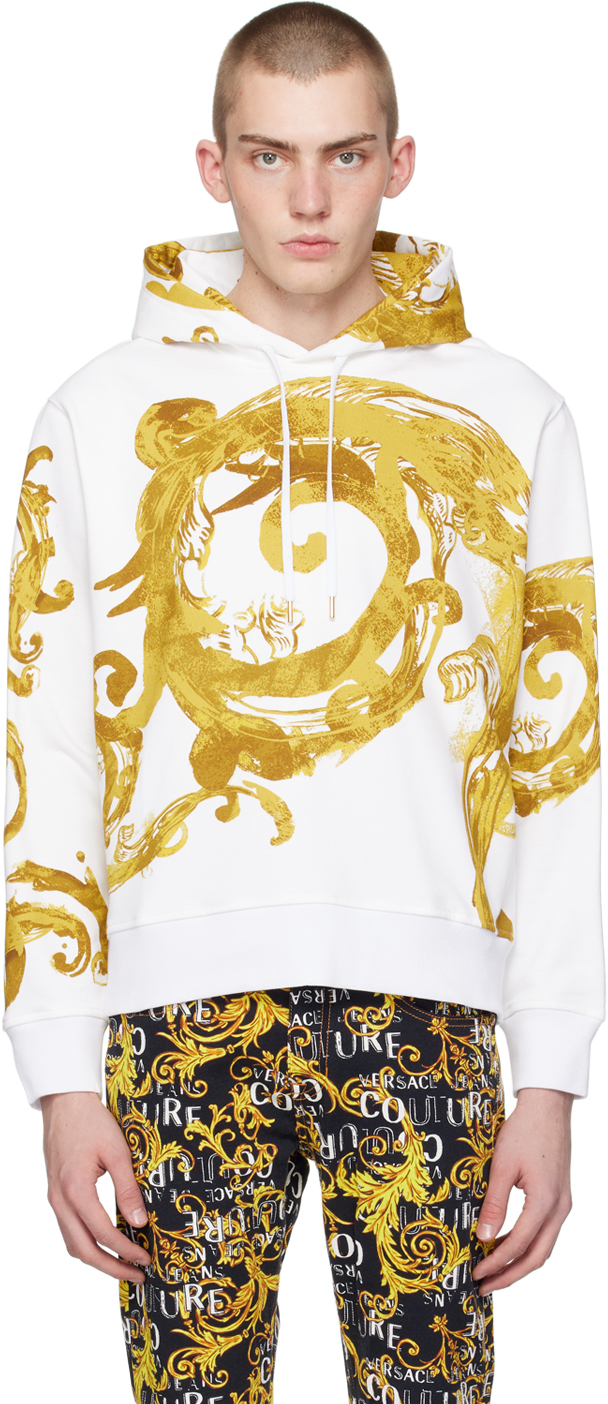 Versace Jeans Couture Watercolour Couture-logo hoodie - Black