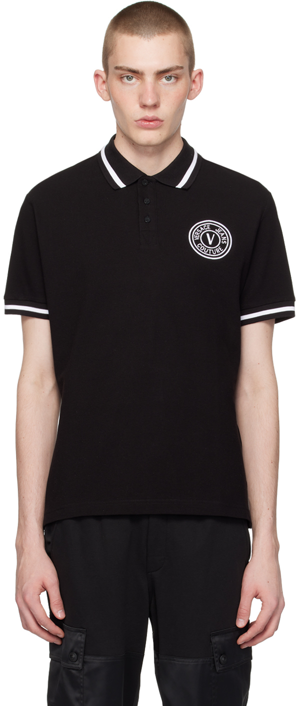 Versace Jeans Couture - Man - Black - Polo Shirt