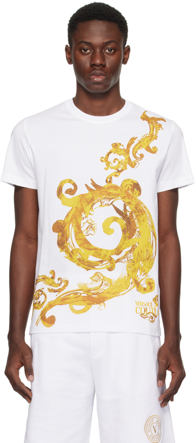 White Watercolor Couture T-Shirt