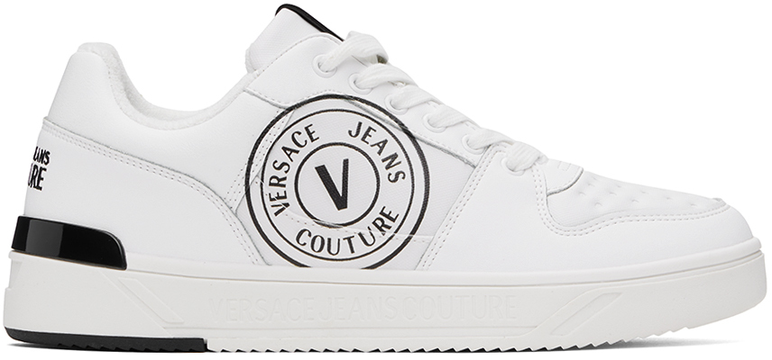 Shop Versace Jeans Couture White Starlight Sneakers In E003 White