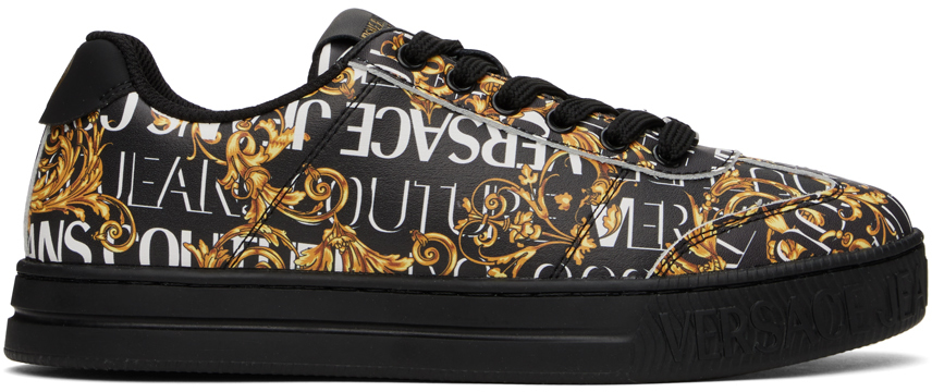 Black & Gold Court 88 Sneakers