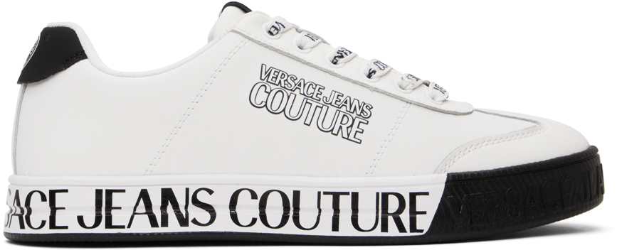  Versace Jeans Couture Black Signature Sole Fashion Everyday  Sneakers- for Mens : ביגוד, נעליים ותכשיטים