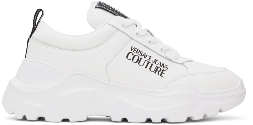  Versace Jeans Couture Black Signature Sole Fashion Everyday  Sneakers- for Mens : ביגוד, נעליים ותכשיטים