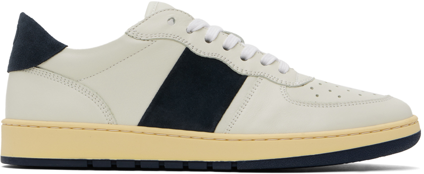 Collegium Pillar Destroyer Leather And Suede Low-top Trainers In Blue