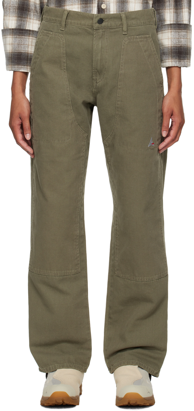 Khaki Panel Trousers