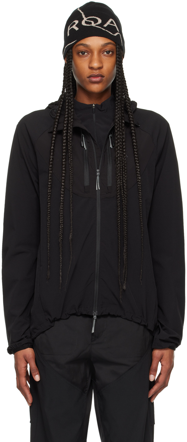 Roa Black Hooded Jacket In Blk0001