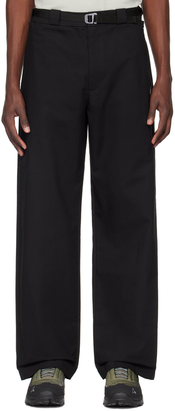 Shop Roa Black Oversized Trousers