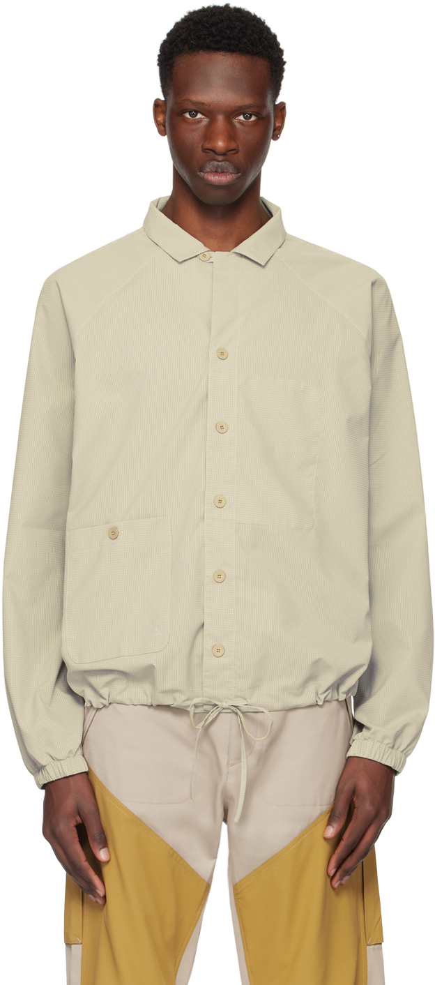 Roa Beige Perforated Shirt In Sand