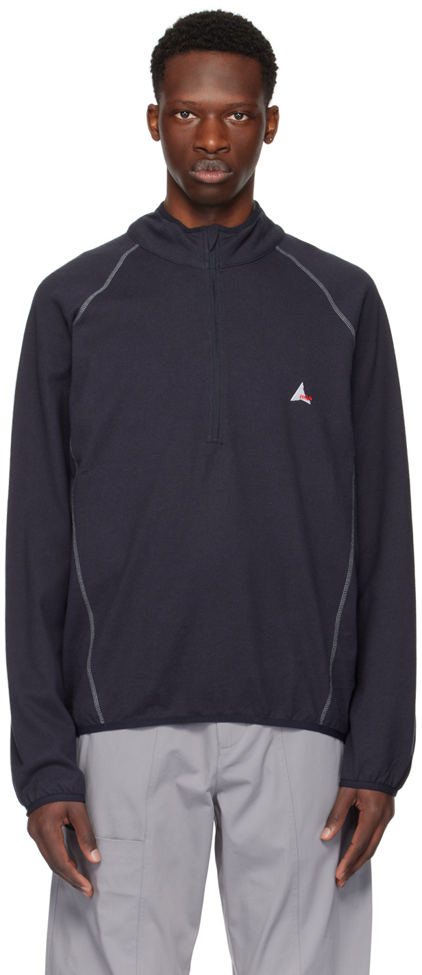 Shop Roa Black Half-zip Sweatshirt