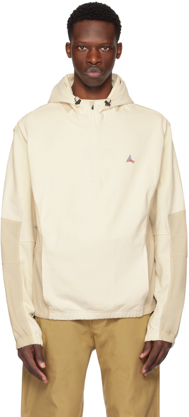 Pull à Capuche Off-White Blanc Cassé - Unisexe, Taille M, Streetwear