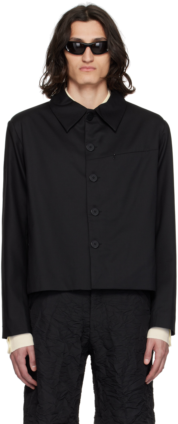 Spencer Badu Black Button Jacket