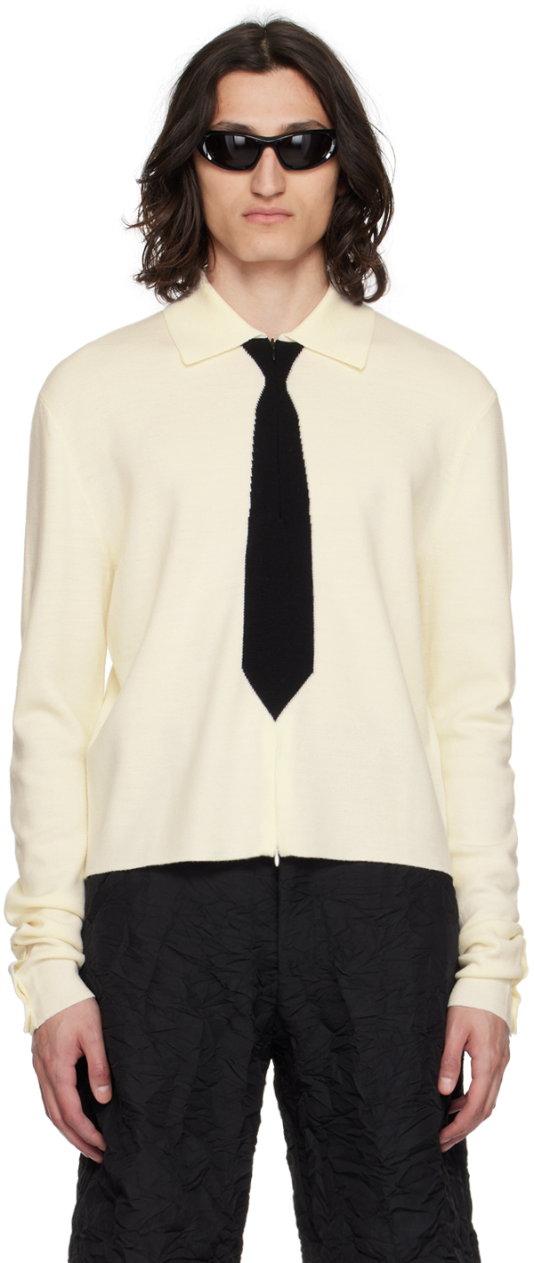 Spencer Badu White Uniform Polo