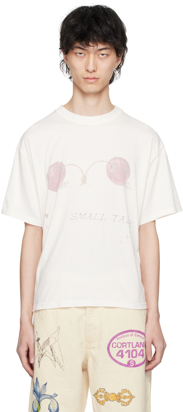 Shop Small Talk Studio White Printed T-shirt