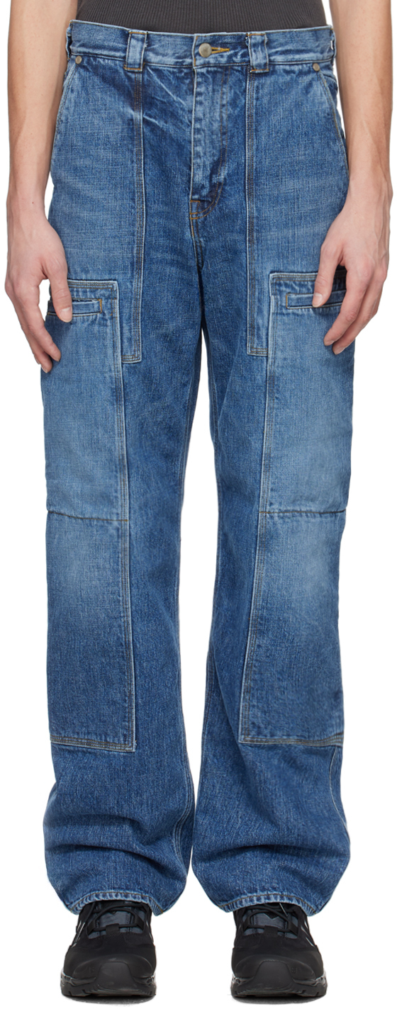 Shop Ouat Blue Cargo Jeans