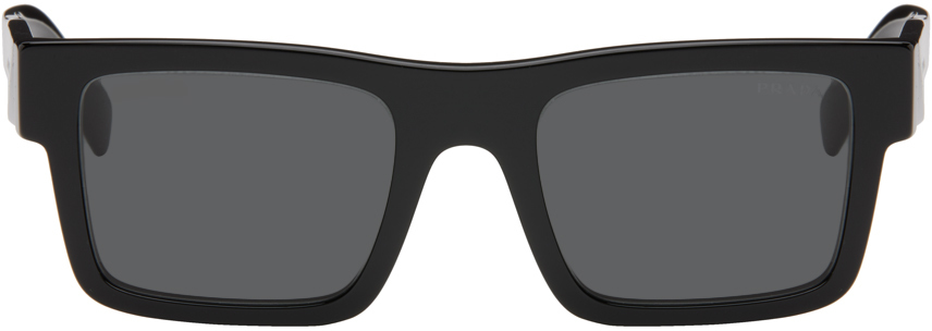 Prada Black Square Sunglasses In 1ab5s0