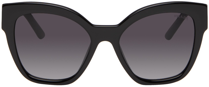 Prada Black Cat-eye Sunglasses In 1ab09s
