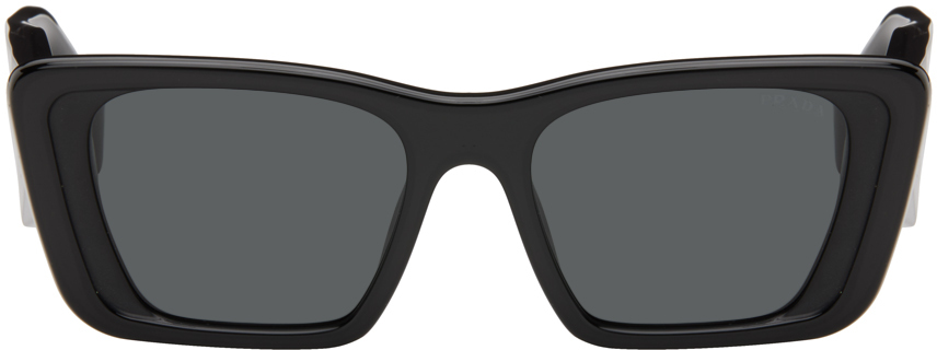 Prada Black Cat-eye Sunglasses In 1ab5s0 Black