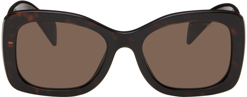 Prada Brown Square Sunglasses