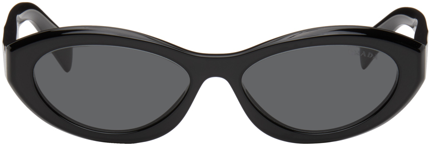 Prada Eyewear: ブラック Symbole サングラス | SSENSE 日本