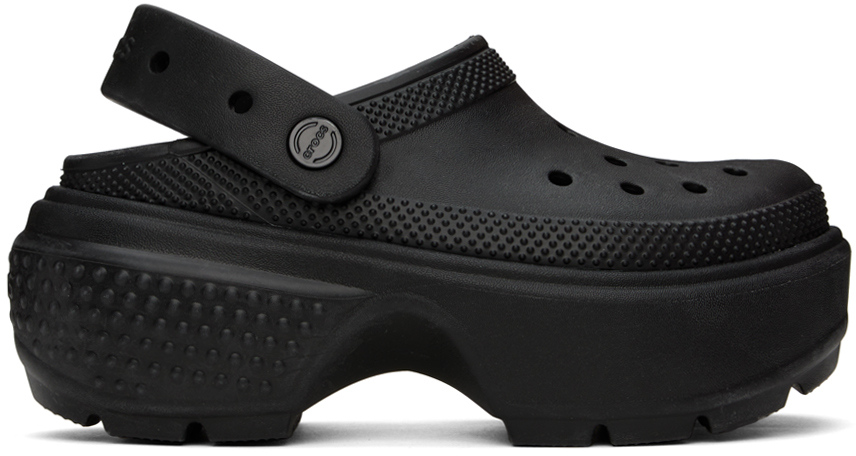 靴 crocs Stomp Embellished Clog Black crocs Stomp Embellished Clog Black （クロックス ストンプ