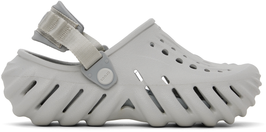 Gray Echo Clogs by Crocs on Sale