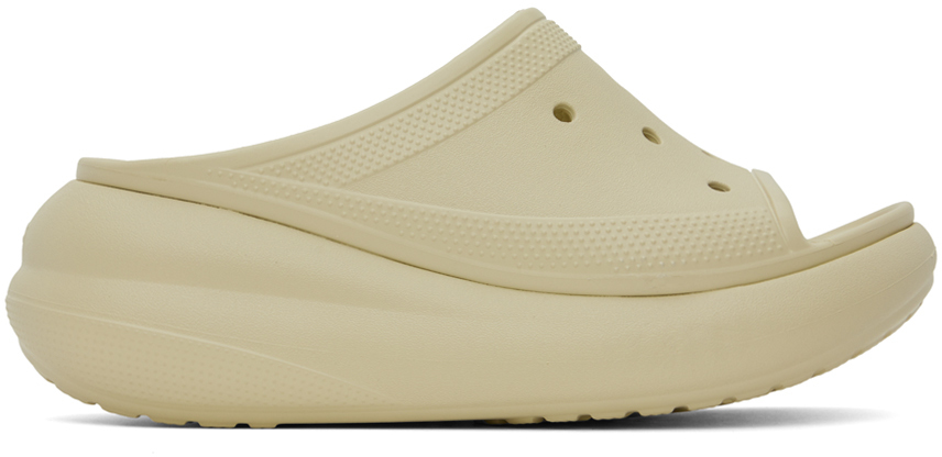【関税込み】Crocs オフホワイト Crush スライド Crocsのオフホワイト Crush スライドがセール中