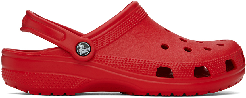 Sabots rouges Crocs en solde