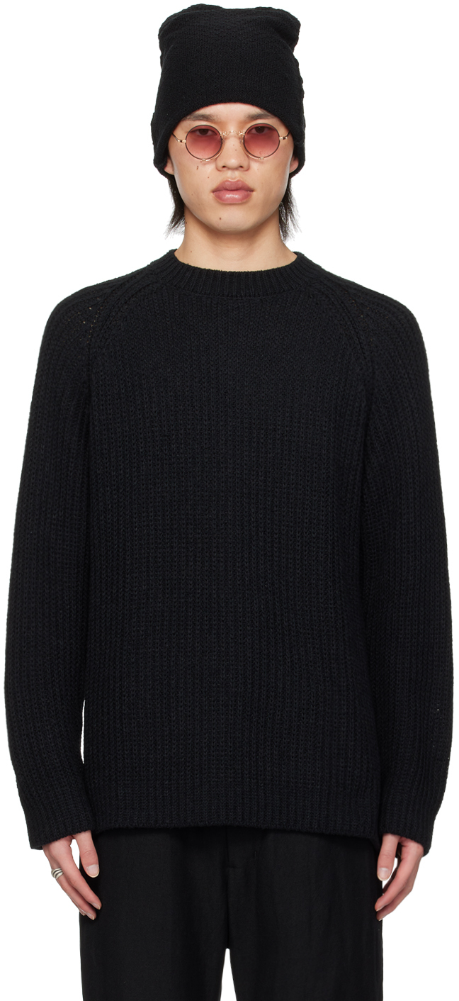 Devoa Black Raglan Sweater