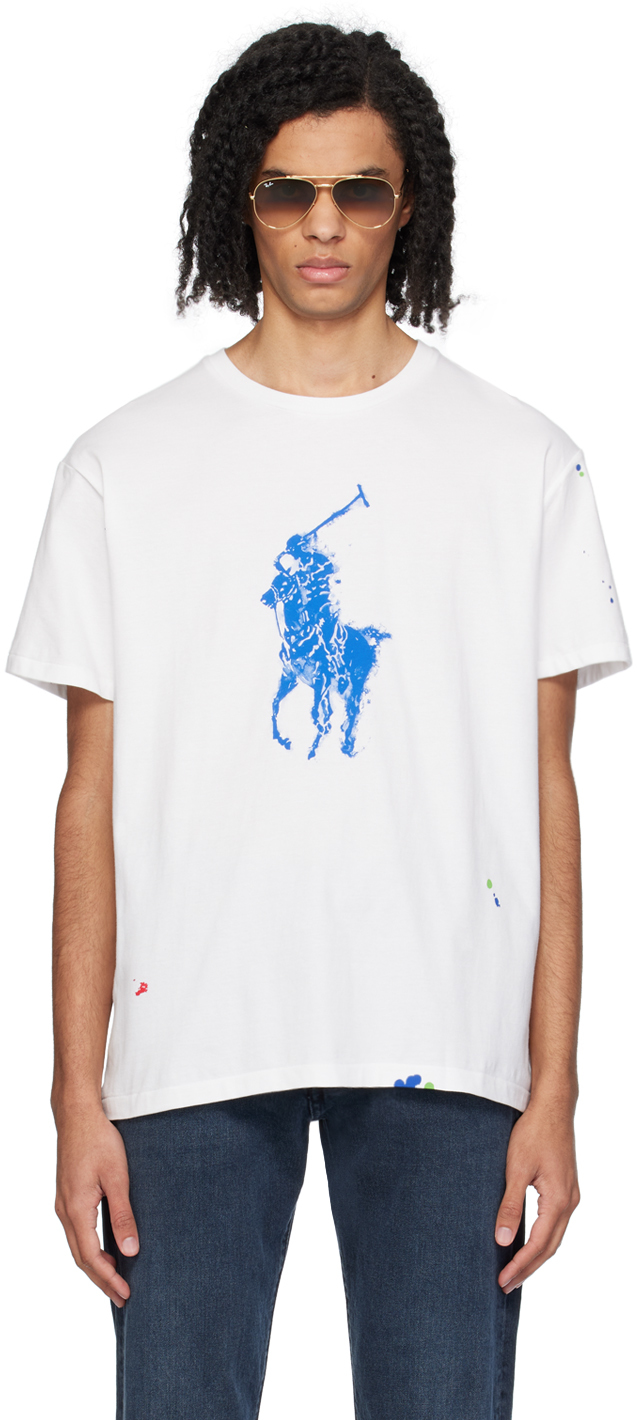 Shop Polo Ralph Lauren White Big Pony T-shirt