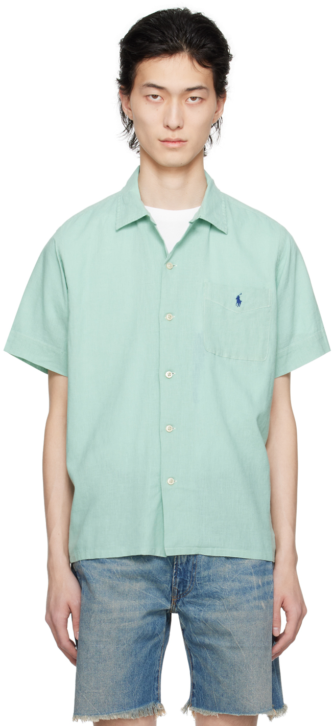 Polo Ralph Lauren Green Classic Fit Shirt In Celadon