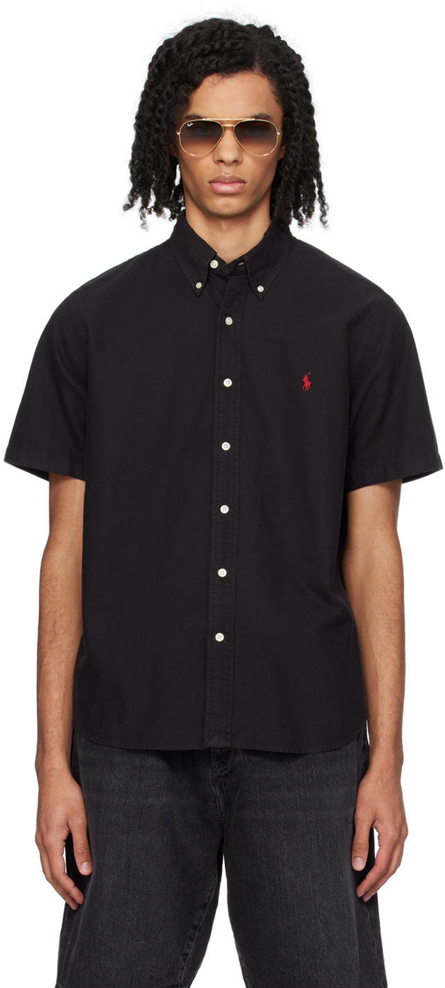 Polo Ralph Lauren Black Classic Fit Shirt In Polo Black