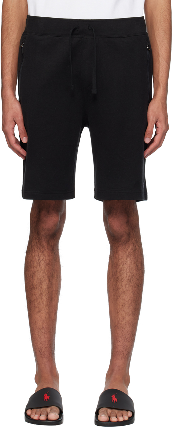 Polo Ralph Lauren Black Drawstring Shorts In Polo Black/c9686