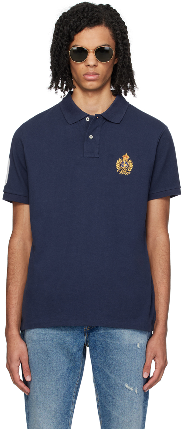 Navy Appliqué Polo by Polo Ralph Lauren on Sale