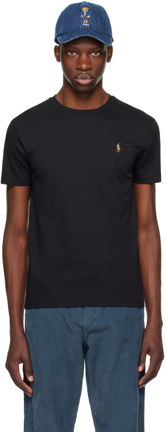 Polo Ralph Lauren Black Classic Fit T-shirt In Polo Black