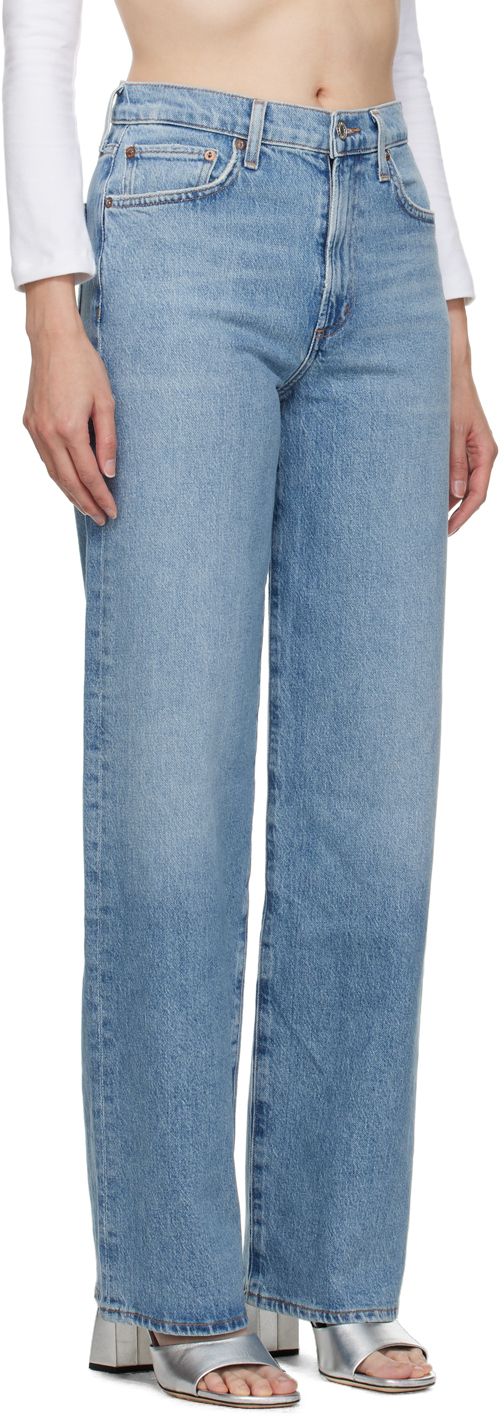 AGOLDE BLUE HARPER JEANS 