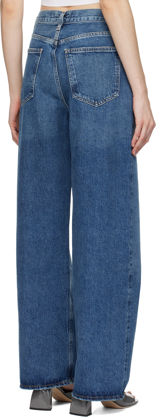 Agolde Indigo Low Slung Jeans In Image