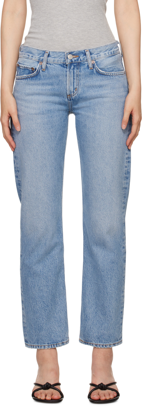 AGOLDE Blue Amber Jeans SSENSE