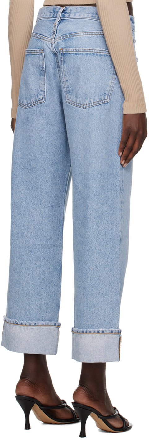 Agolde Fran Low Slung Straight Jean In Force In Force