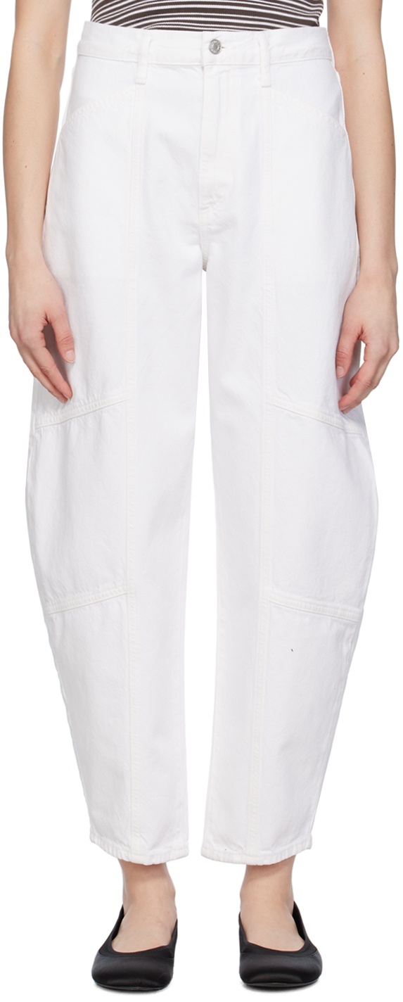 White Mara Jeans by AGOLDE on Sale