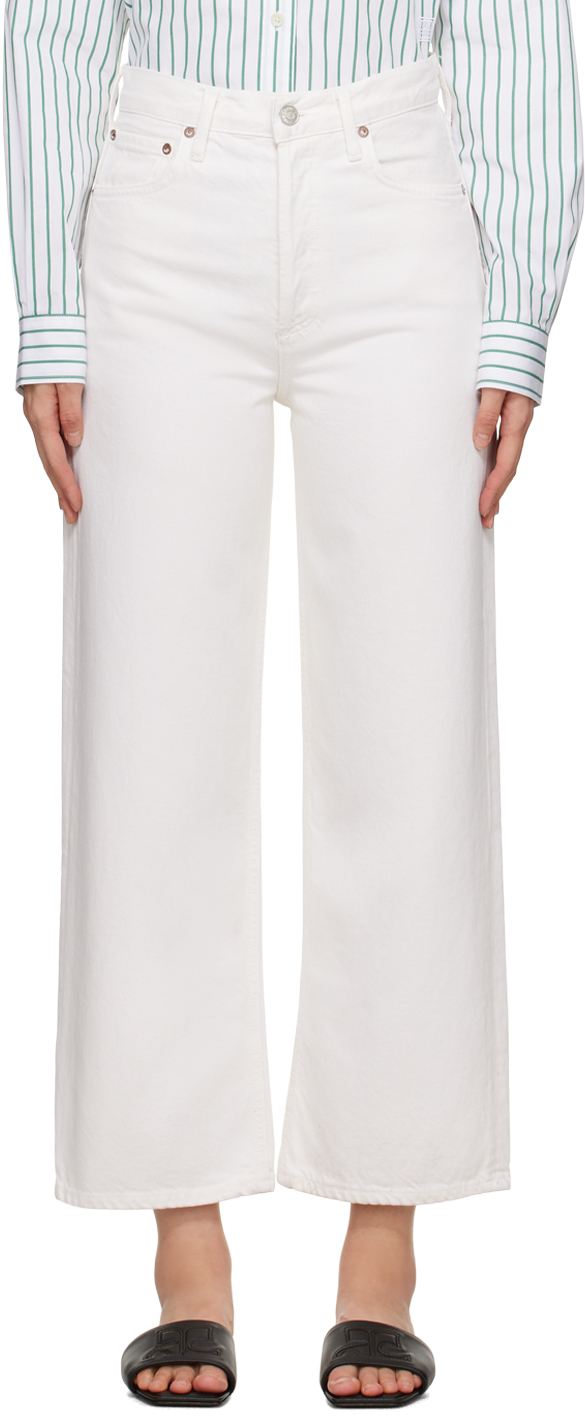 AGOLDE: White Ren Jeans | SSENSE