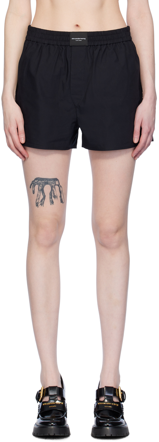 【関税込み】alexanderwang.t ブラック スリット ショートパンツ alexanderwang.tのブラック スリット ショートパンツがセール中
