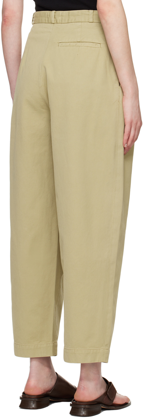 Agolde Khaki Becker Trousers In Dill (khaki Green)