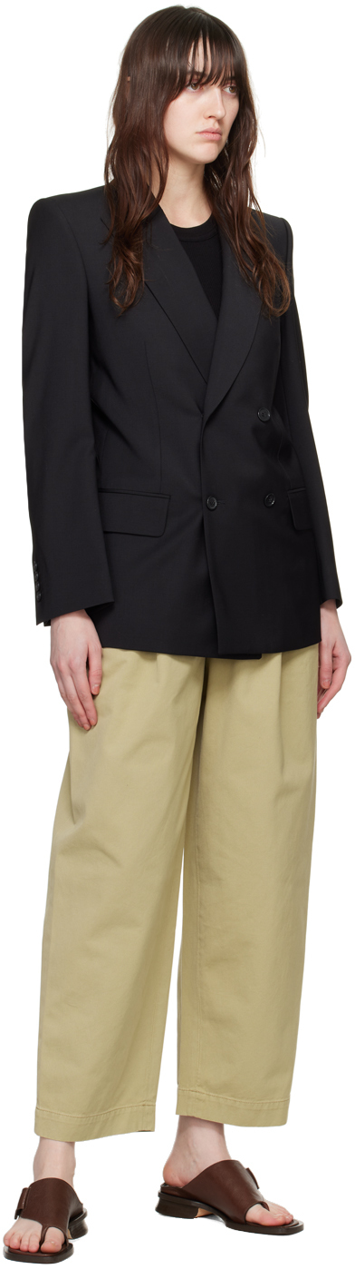 Agolde Khaki Becker Trousers In Dill (khaki Green)