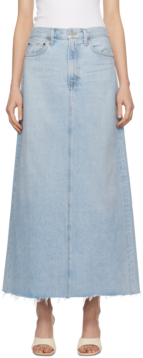 AGOLDE HILLA JEAN SKIRT