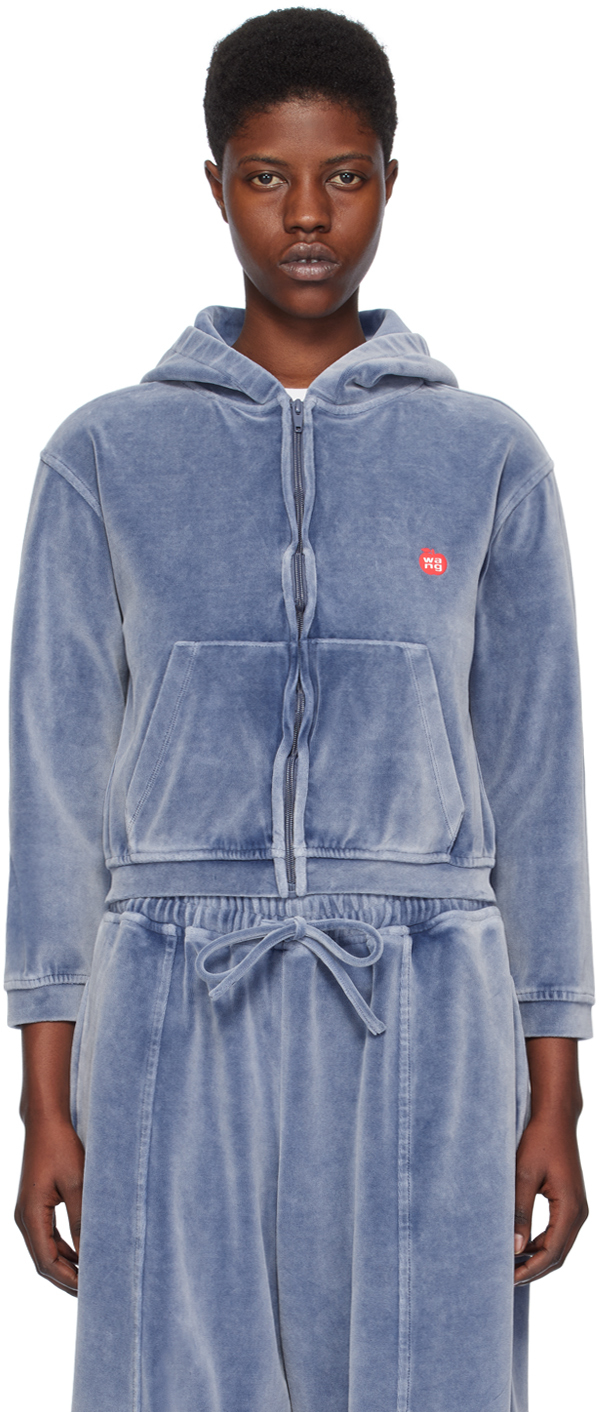 alexanderwang.t Blue Apple Hoodie SSENSE