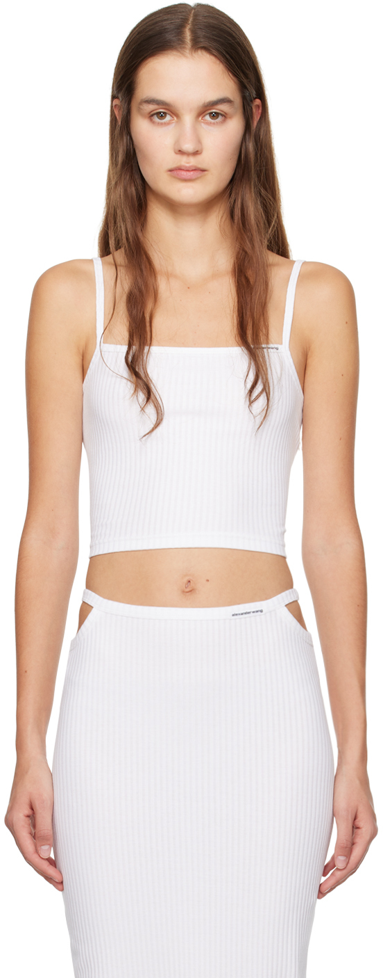 White Cropped Camisole
