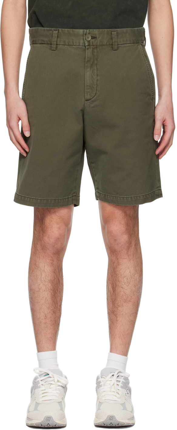 Agolde Green Vinson Shorts In Moss